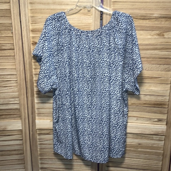 In'Voland Blouse with Keyhole tie Front Size 28W - Picture 5 of 7